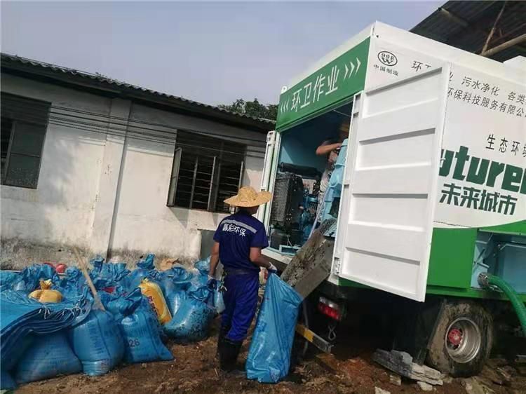 潍城工业污泥压干处理